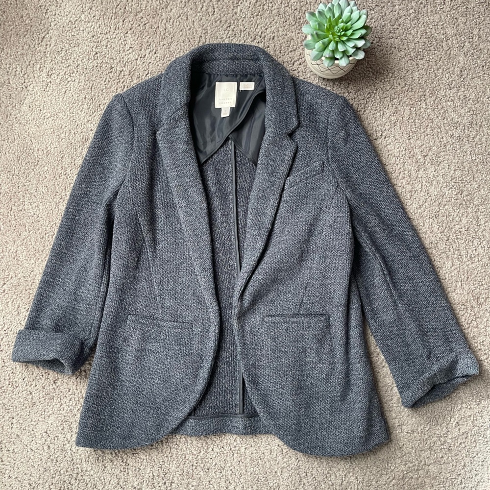 LC Lauren Conrad Heather Gray Blazer